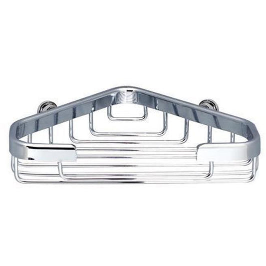 Sonia HOSPITALITY Wall Bath Polished Chrome Corner Shower Caddy Shelf Organizer