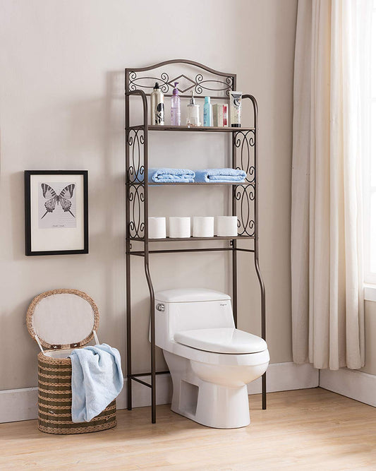 Kings Brand Over The Toilet Storage Etagere Bathroom Rack Shelves Organizer