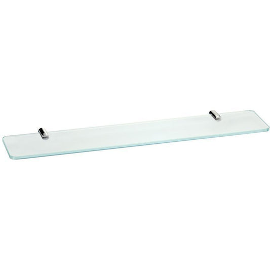BA Altissima Wall Mounted Glass Storage Shelf Organizer Towel Rack - Brass