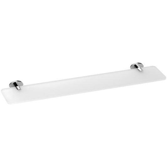 BA Elle Wall Mounted Glass Storage Shelf Organizer Towel Rack - Brass