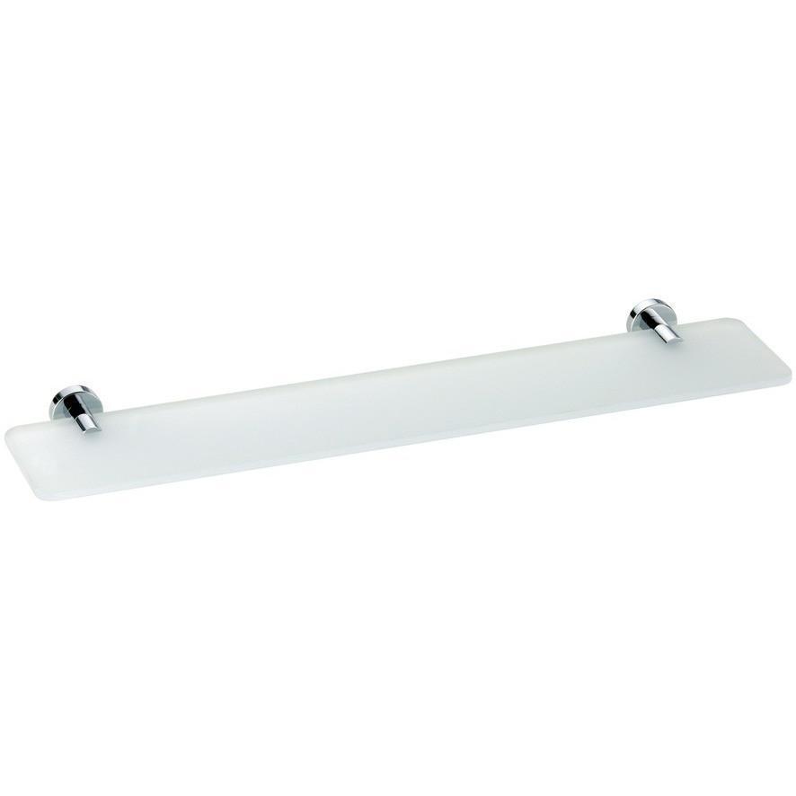 BA Tratto Wall Mounted Glass Storage Shelf Organizer Towel Rack - Brass